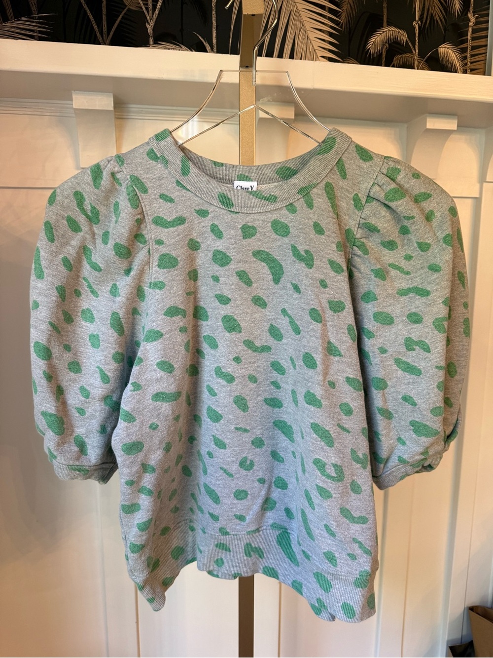Clare V puff shoulder sweatshirt XS